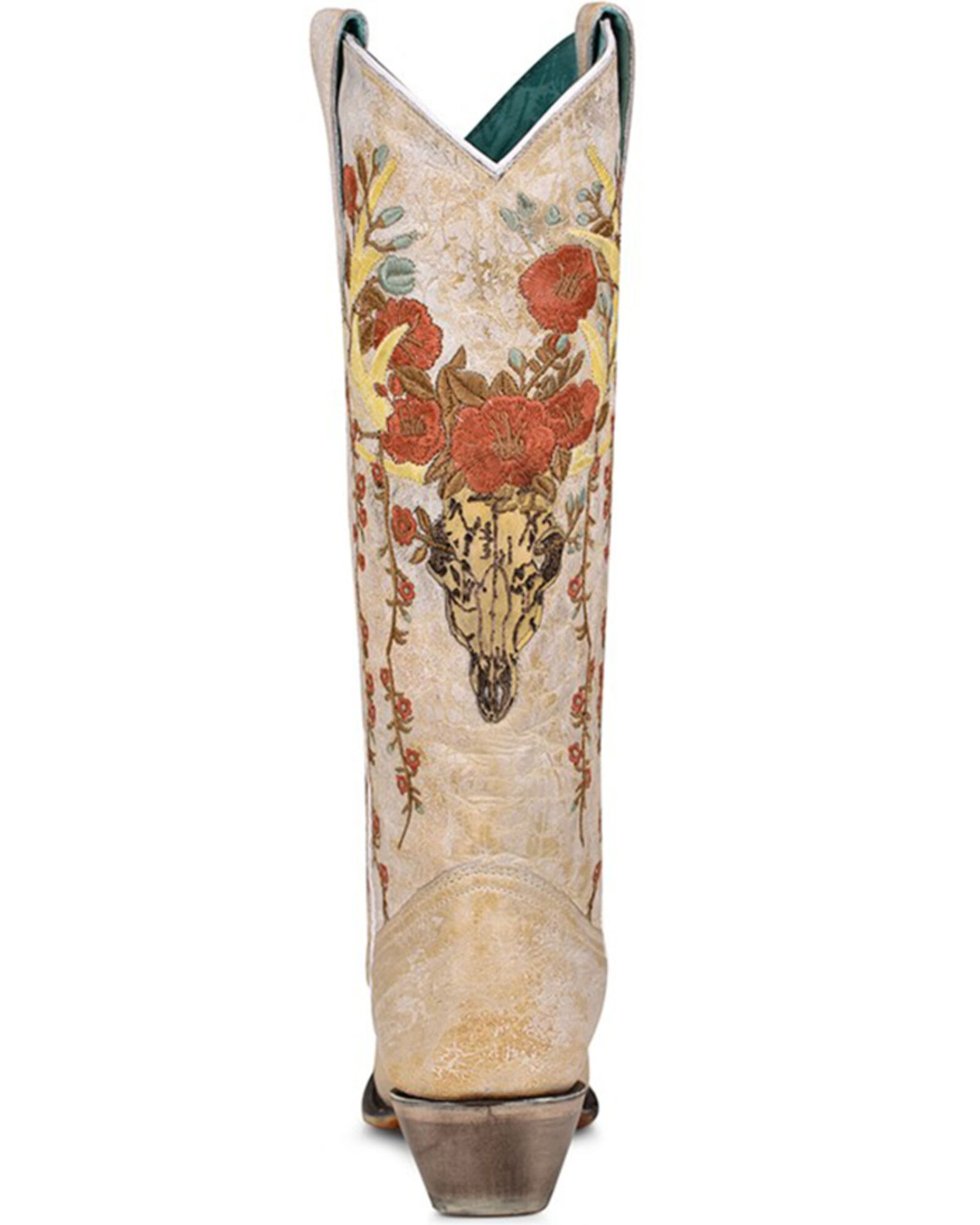 Corral women's floral embroidered western boots top