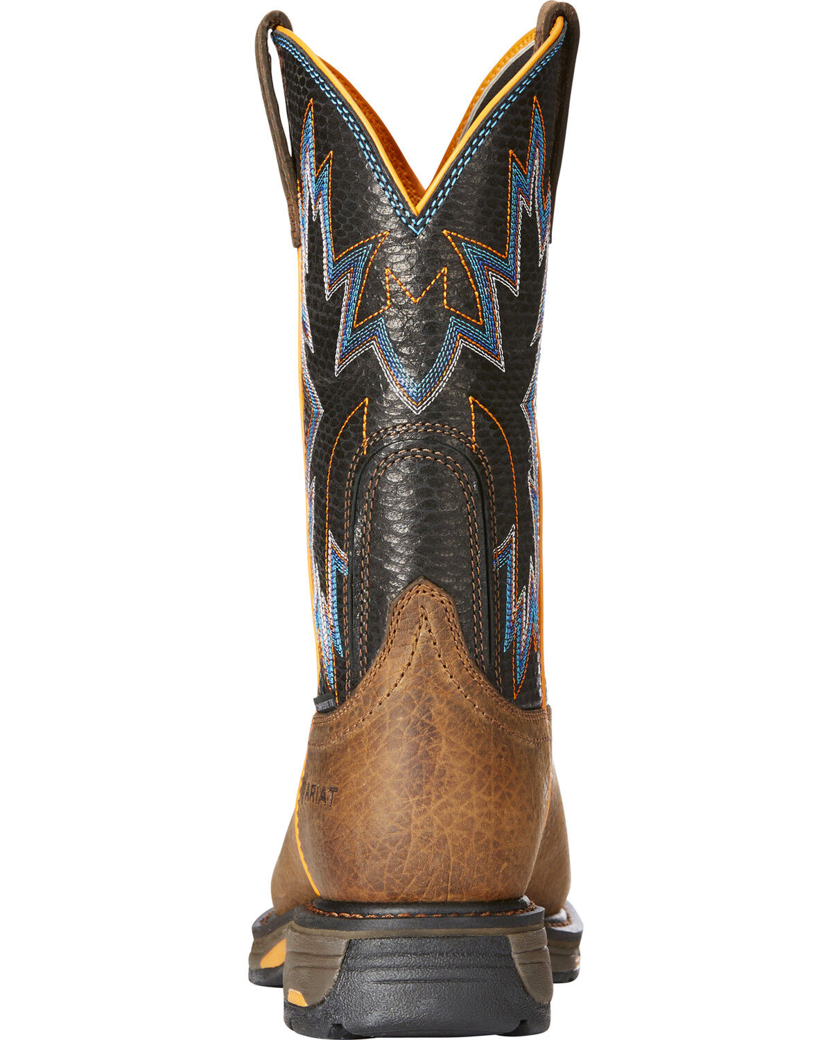 Image #5 - Ariat Men's Brown WorkHog Raptor Snake Print Boots - Composite Toe, Brown, hi-res