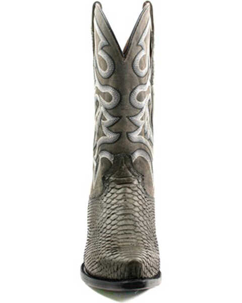 Image #4 - Dan Post Men's Exotic Python Western Boots - Snip Toe, Grey, hi-res