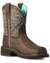 Ariat Women's Heritage Mazy Western Performance Boots - Round Toe, Brown, hi-res