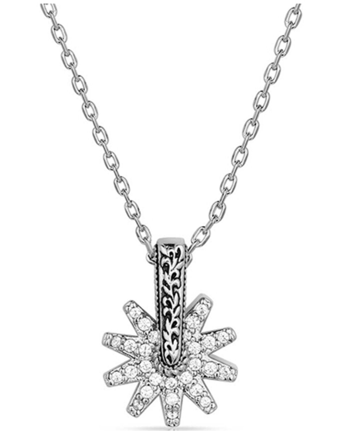 Image #1 - Montana Silversmiths Women's Spur Of The Moment Necklace, Silver, hi-res
