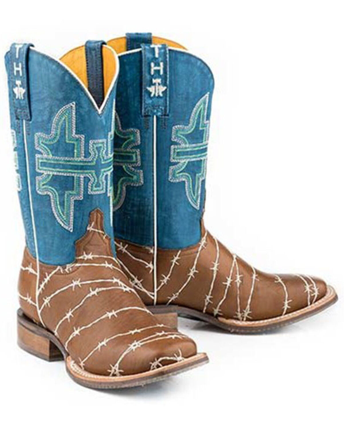 Image #1 - Tin Haul Women's Hands Off Western Boots - Broad Square Toe, Tan, hi-res