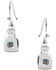 Montana Silversmiths Women's Golden Rush Turquoise Earrings, Silver, hi-res