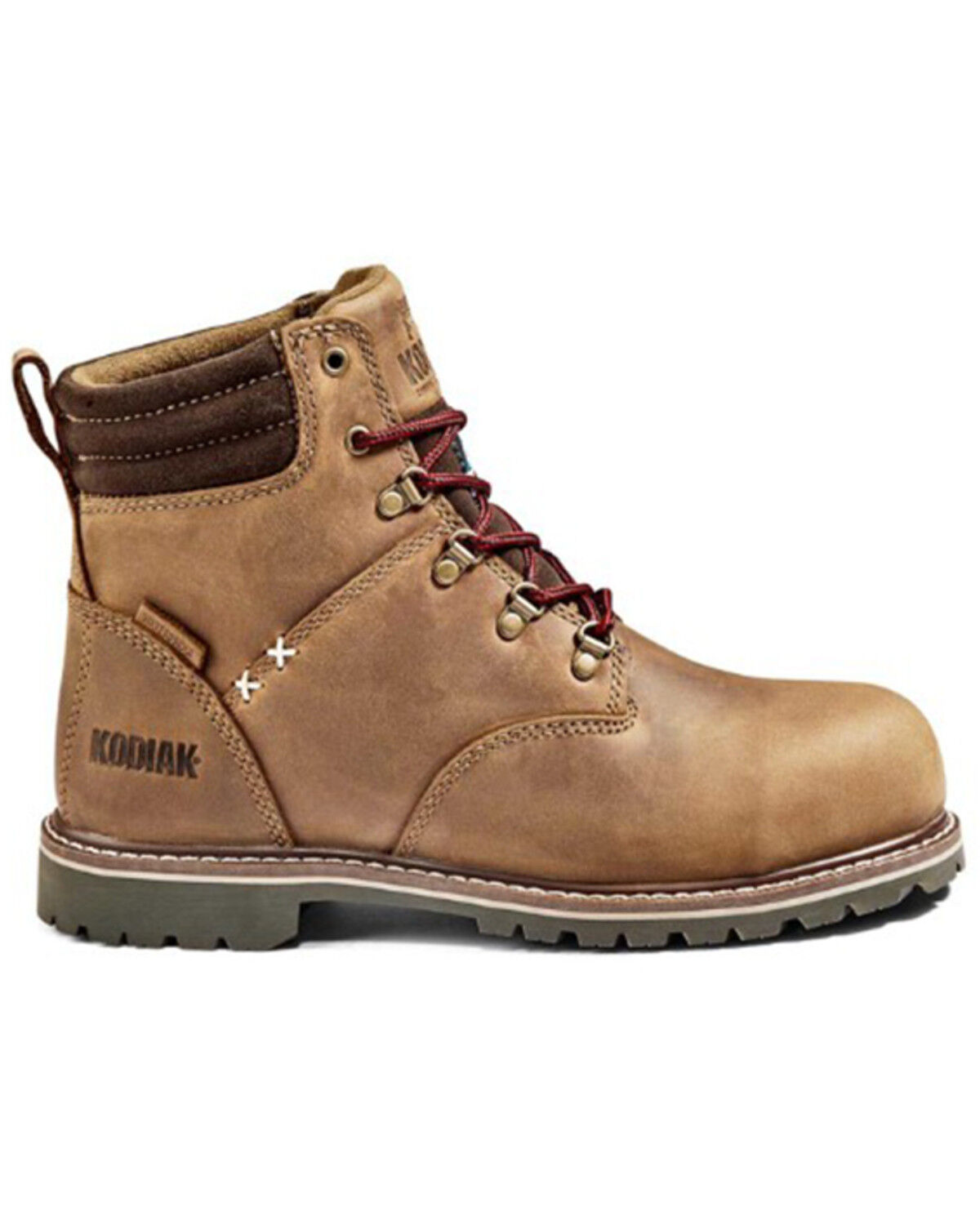 Image #2 - Kodiak Women's Bralorne 6" Waterproof Work Boots - Composite Toe, Medium Brown, hi-res