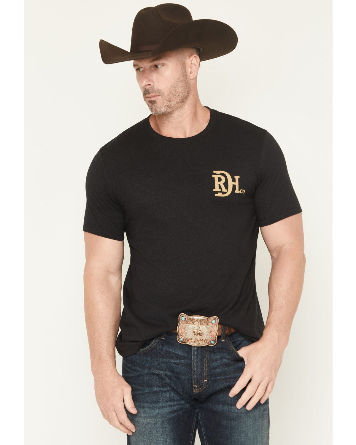 Red Dirt Hat Men's Bass Lighting Short Sleeve Graphic T-Shirt, Charcoal, hi-res