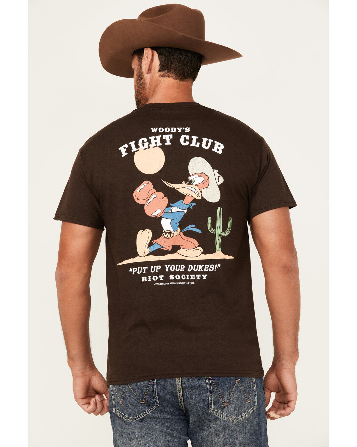 Image #1 - Riot Society Men's Fight Club Short Sleeve Graphic T-Shirt, Dark Brown, hi-res