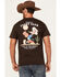 Image #1 - Riot Society Men's Fight Club Short Sleeve Graphic T-Shirt, Dark Brown, hi-res