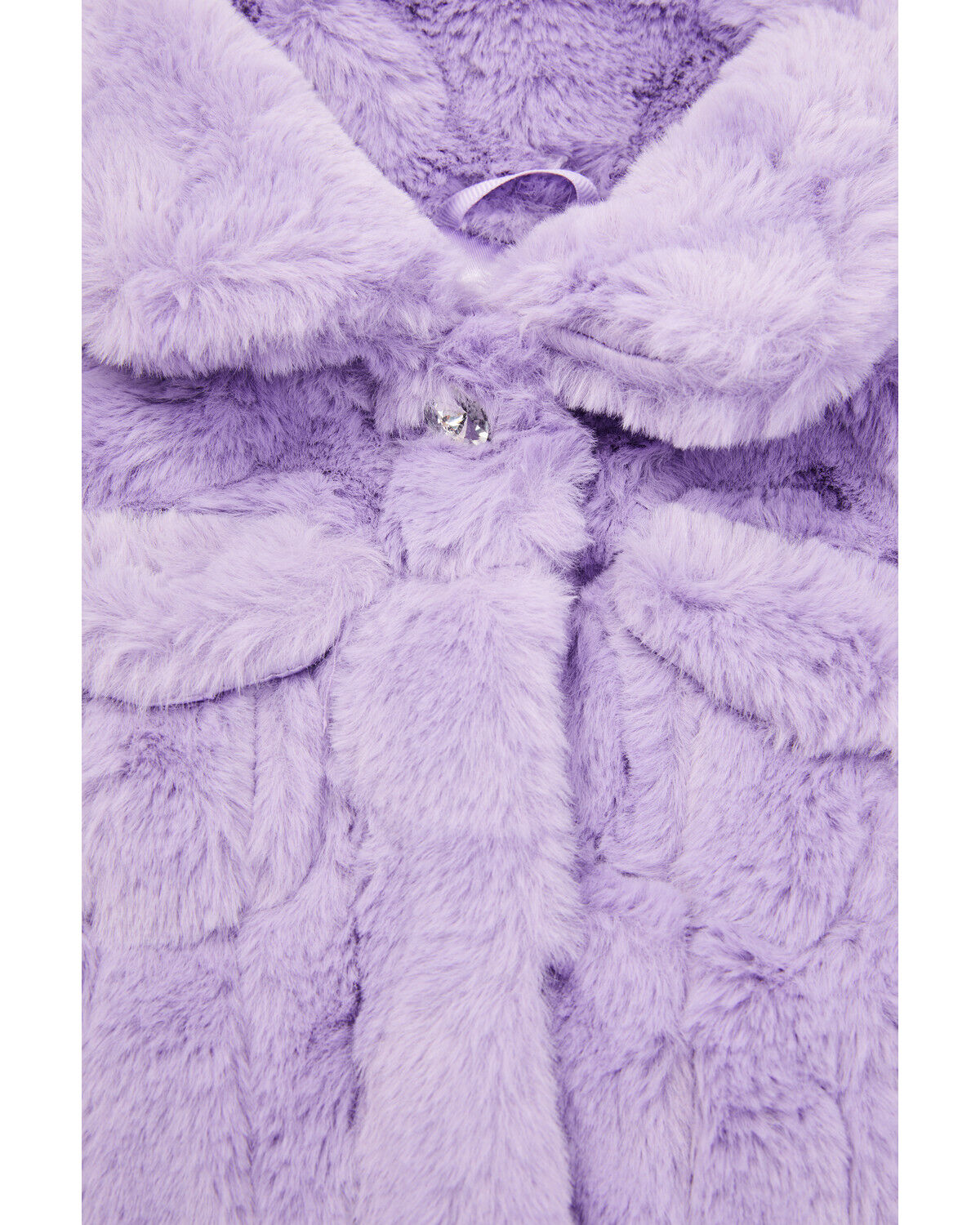 Image #2 - Urban Republic Infant Girls' Faux Fur Snap Jacket, Light Purple, hi-res