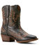 Image #1 - Ariat Women's Carlin Western Booties - Round Toe, Black, hi-res