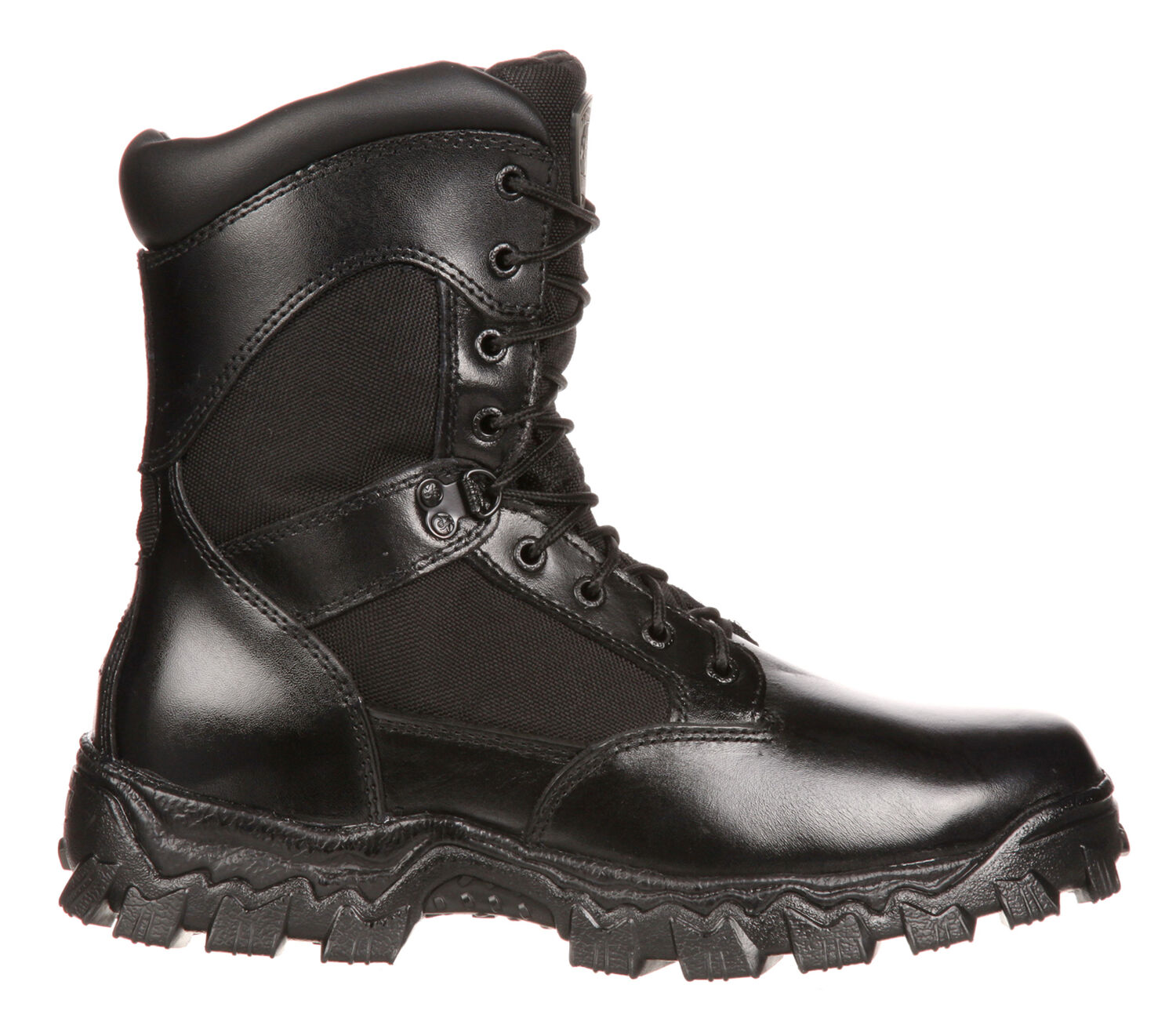 Image #2 - Rocky Men's Alpha Force Waterproof Insulated Duty Boots, Black, hi-res