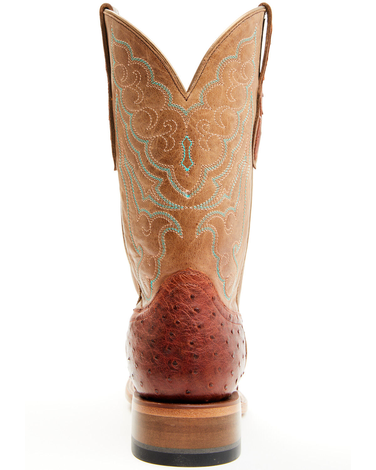 Image #5 - Shyanne Women's Brandie Exotic Ostrich Western Boots - Broad Square Toe, Brown, hi-res