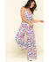 Image #6 - Rock & Roll Denim Women's Southwestern Striped Jumpsuit, Turquoise, hi-res