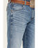 Image #2 - Wrangler Retro Men's 77MWP Medium Wash Slim Boot Stretch Premium Green Jeans, Light Medium Wash, hi-res