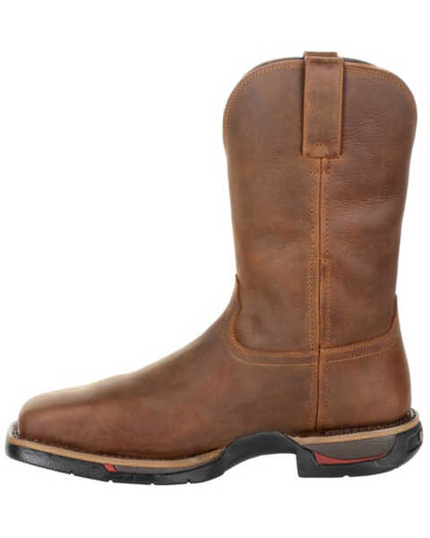 Image #3 - Rocky Men's Long Range Waterproof Western Work Boots - Steel Toe, Brown, hi-res