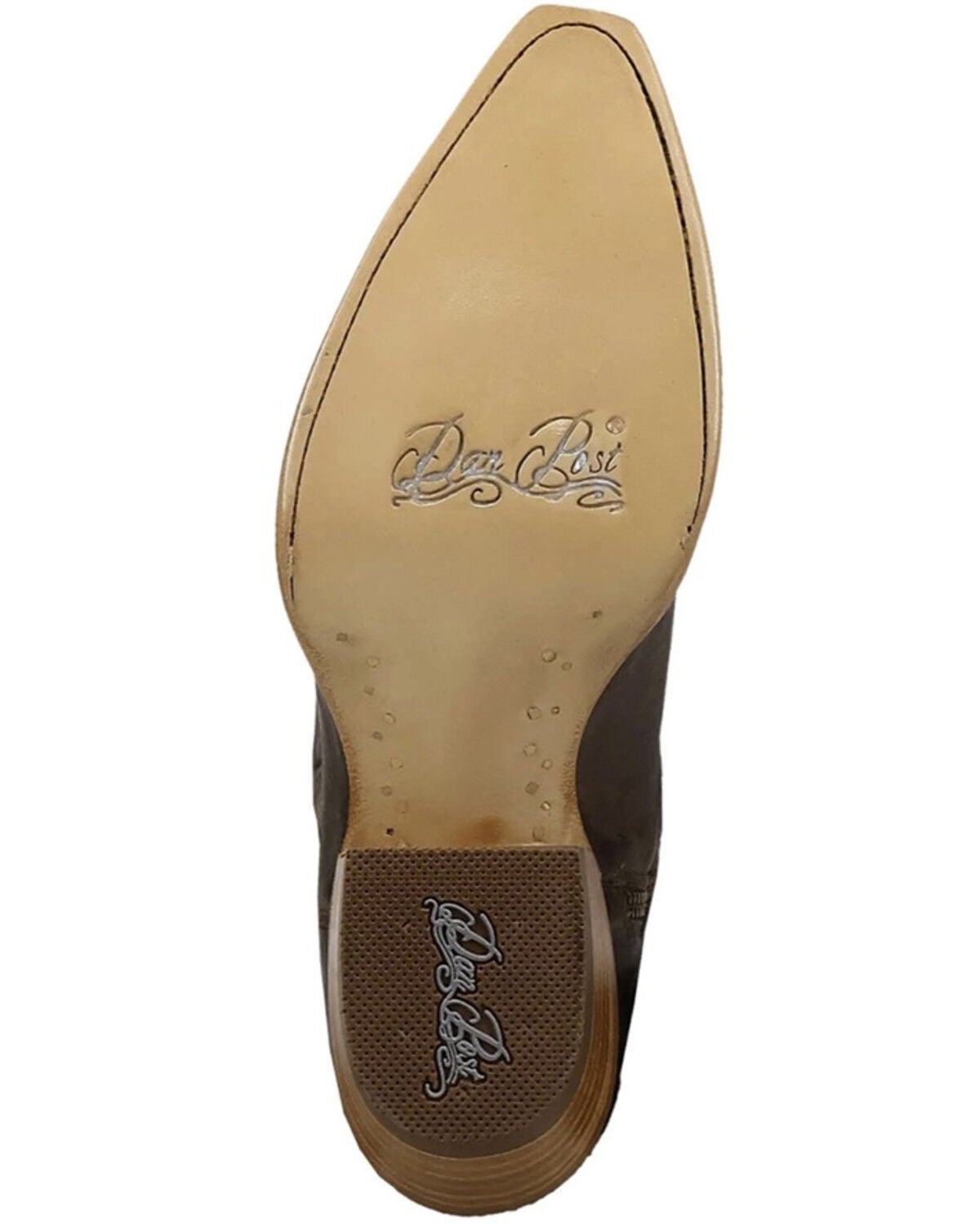 Image #7 - Dan Post Women's Prairie Dancer Tall Western Boots - Snip Toe, Brown, hi-res