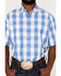 Image #3 - Resistol Men's Lantana Buffalo Check Plaid Print Short Sleeve Button Down Western Shirt, White, hi-res