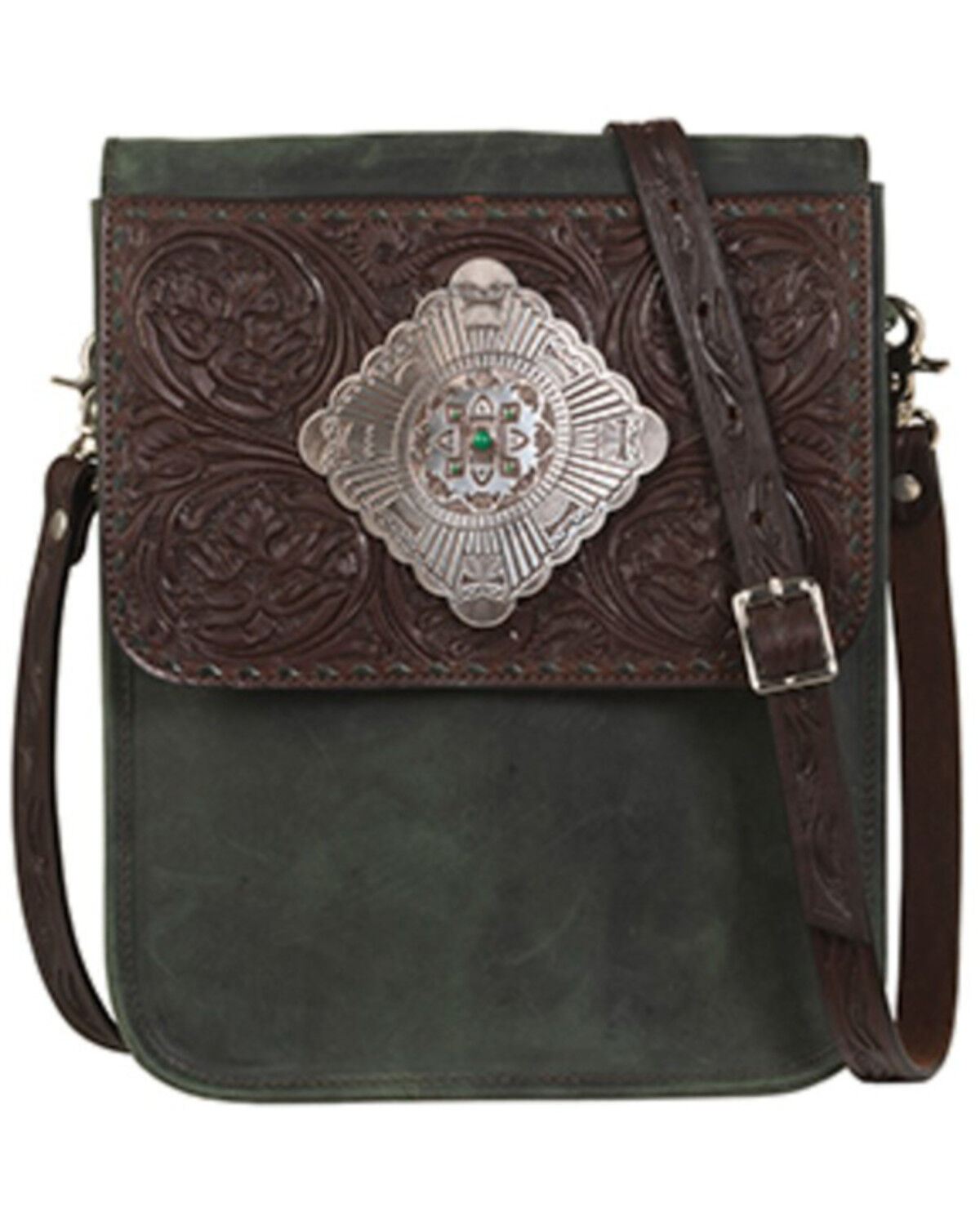 Image #1 - Angel Ranch Women's Crossbody Bag, Black, hi-res