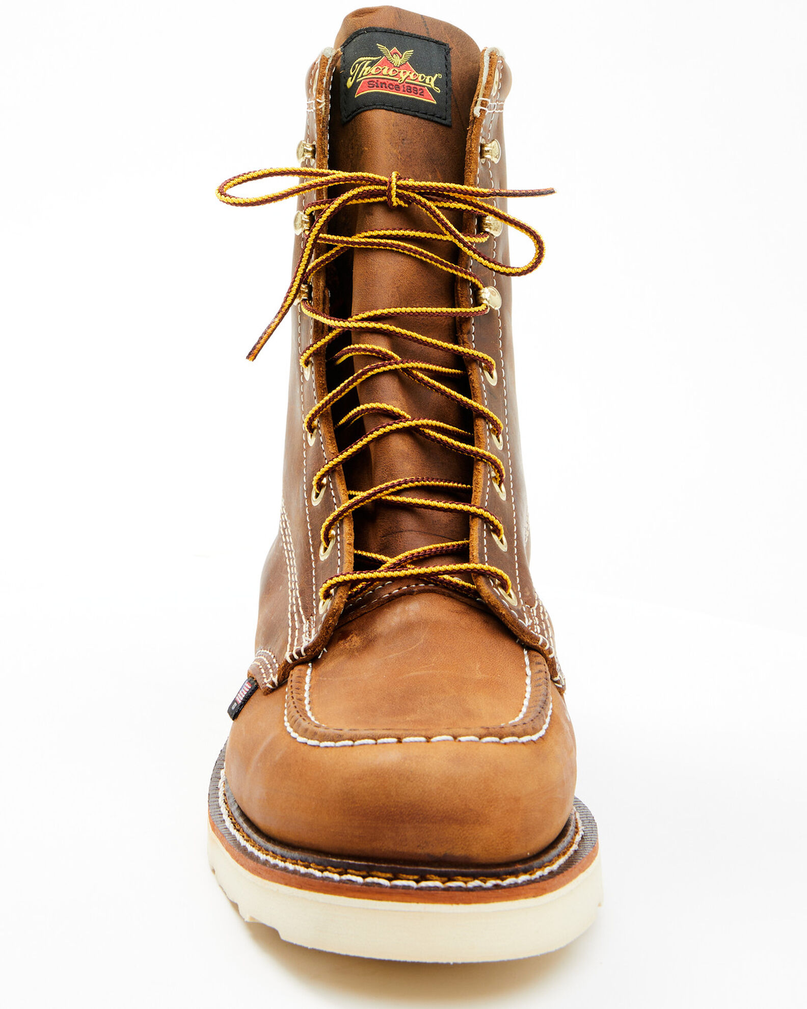 Thorogood Men s 8 American Heritage MAXwear Wedge Sole Work Boots Soft Toe Sheplers