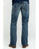 Image #1 - Ariat Men's M5 Lennox Stretch Stackable Slim Straight Jeans, Blue, hi-res