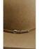 Image #2 - Rodeo King 7X Open Crown Match Band Felt Cowboy Hat, Pecan, hi-res