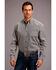Image #1 - Stetson Men's Black Medallion Geo Print Long Sleeve Western Shirt , Black, hi-res