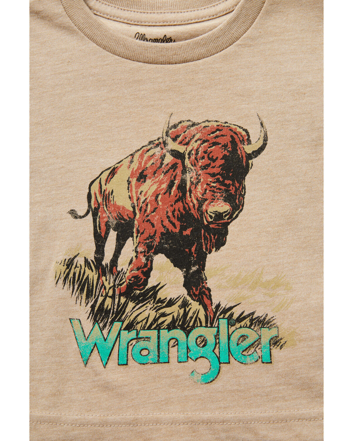 Image #2 - Wrangler Infant Boys' Buffalo Logo Short Sleeve Graphic T-Shirt, Brown, hi-res