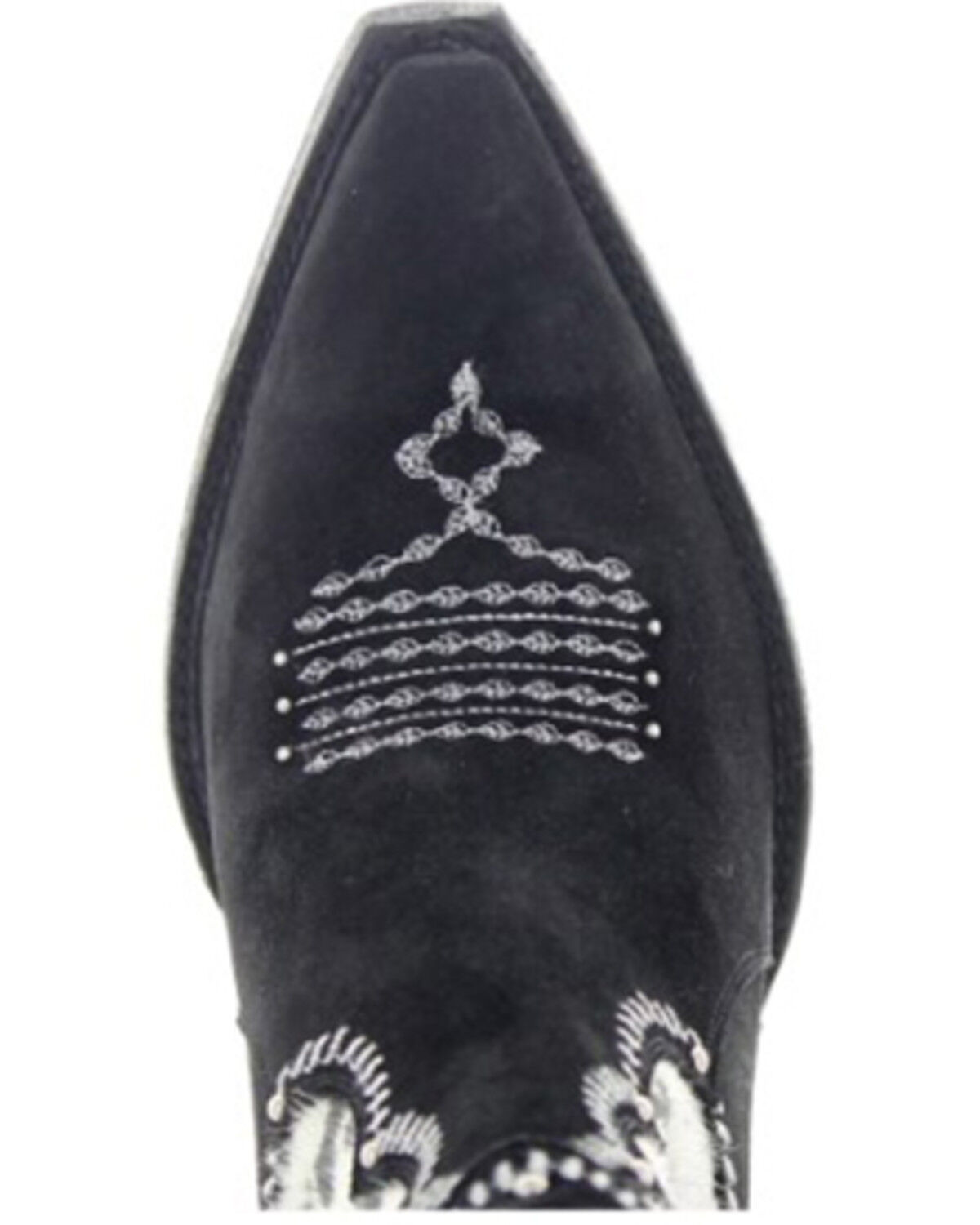Image #4 - Old Gringo Women's Lazzo Cowboy Western Boots - Snip Toe, Black/white, hi-res