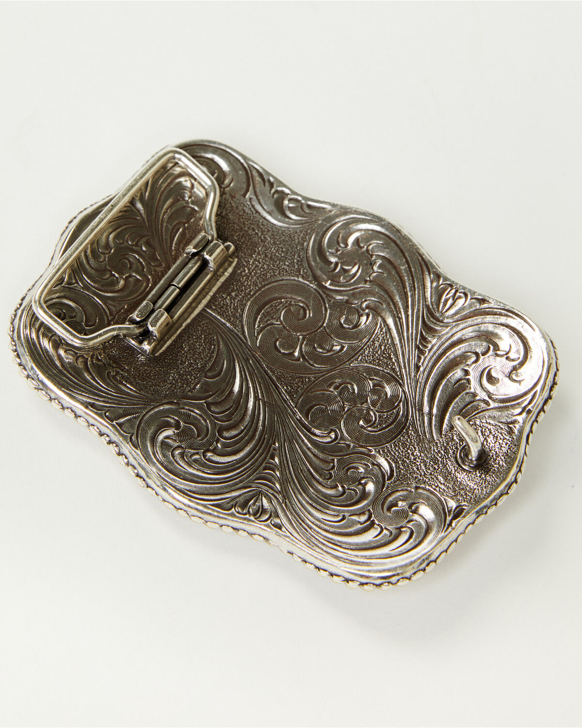 Image #2 - Cody James Men's Christian Cowboy Rectangle Belt Buckle, Silver, hi-res