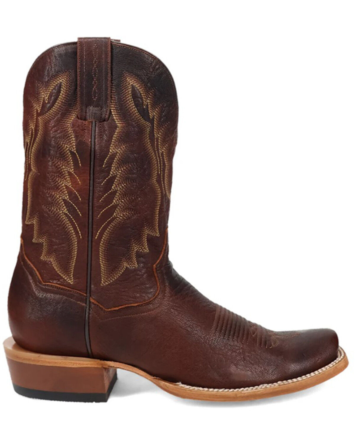 Image #2 - Dan Post Men's Boerne Western Boots - Square Toe, Cognac, hi-res