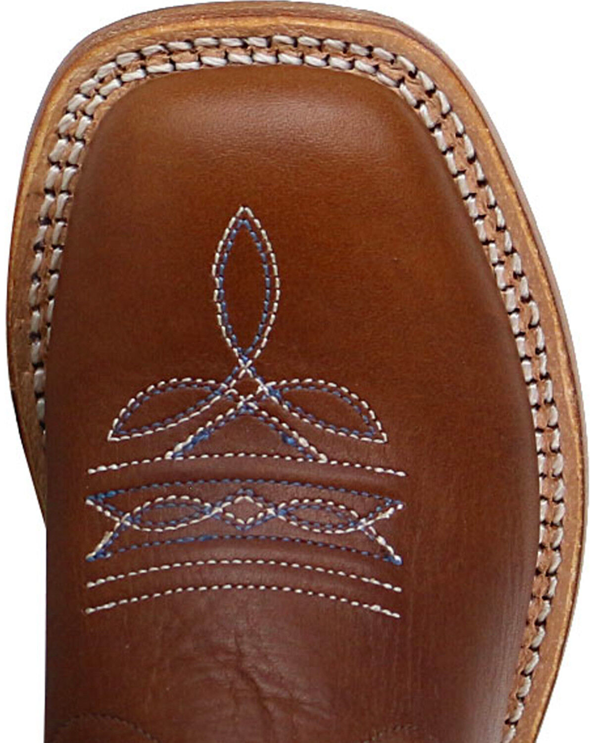 Image #6 - Cody James Boys' Lightening Embroidered Western Boots - Square Toe, Brown, hi-res