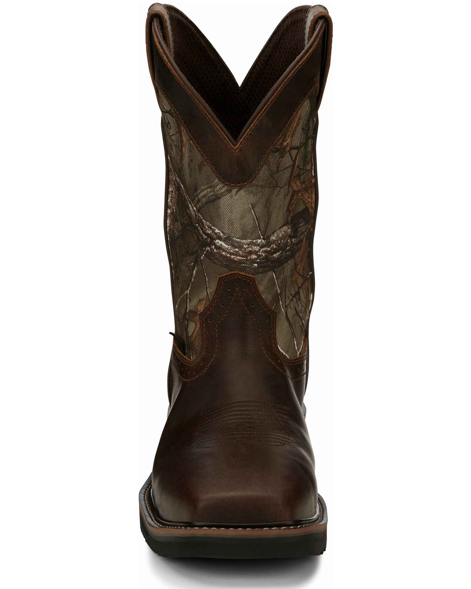 Image #5 - Justin Men's Trekker Waterproof Western Work Boots - Composite Toe, Camouflage, hi-res