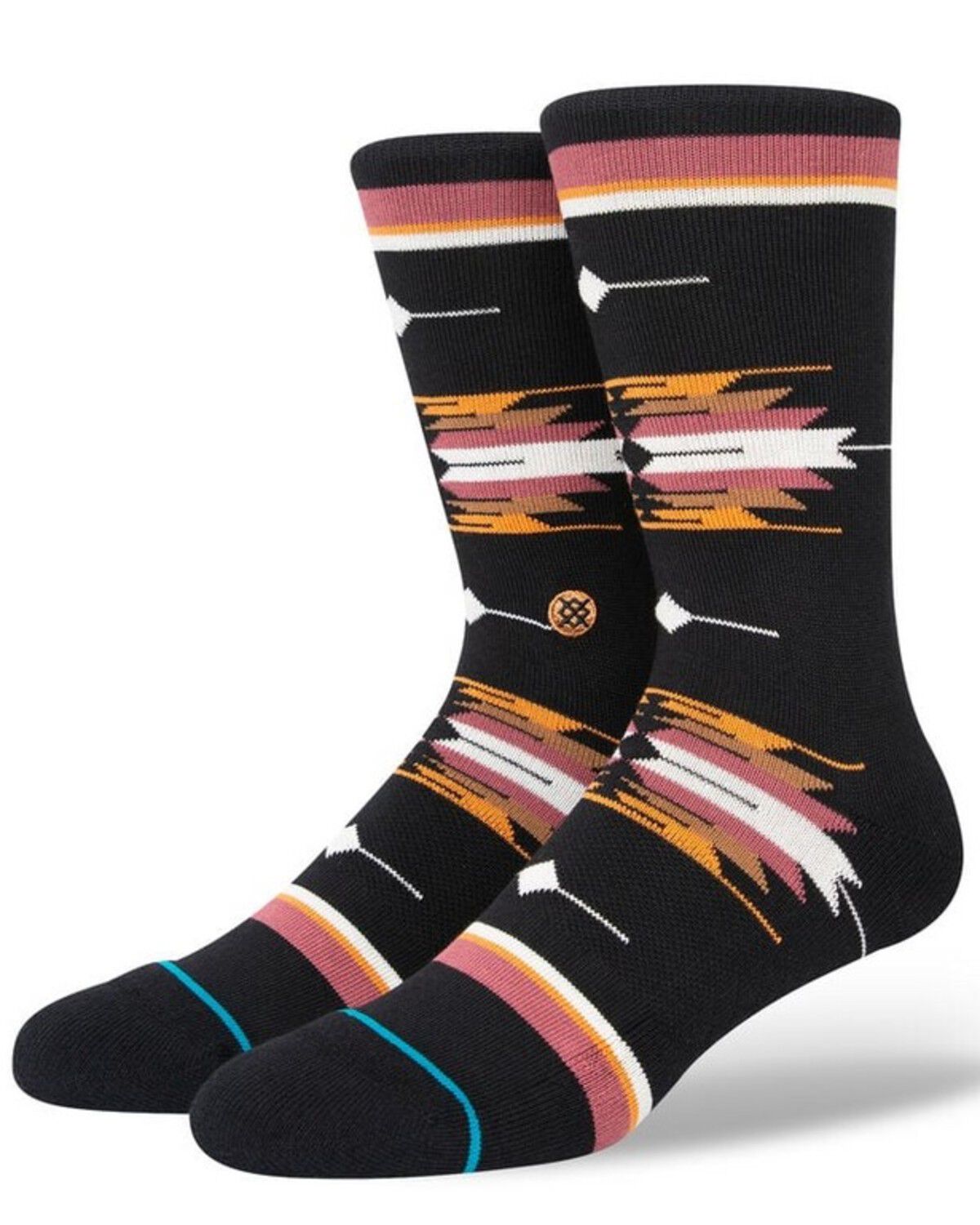 Image #1 - Stance Men's Cloaked Crew Socks, Black, hi-res