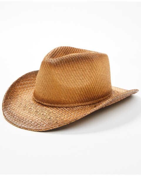Image #1 - Cody James Kids' Rough Rider Straw Cowboy Hat, Brown, hi-res