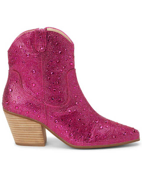 Image #2 - Matisse Women's Harlow Western Fashion Booties - Pointed Toe, Hot Pink, hi-res