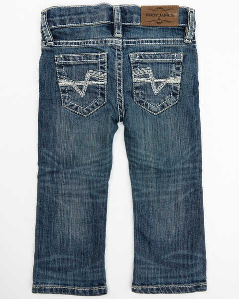 Image #3 - Cody James Men's Stone Cold Wash Slim Boot Stretch Jeans - Infant & Toddler, Dark Medium Wash, hi-res