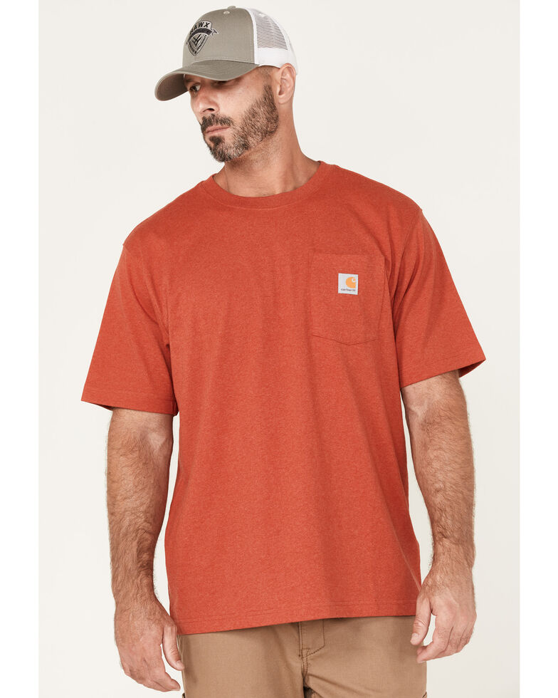 Carhartt Men's Loose Fit Heavyweight Pocket T-Shirt, Red, hi-res
