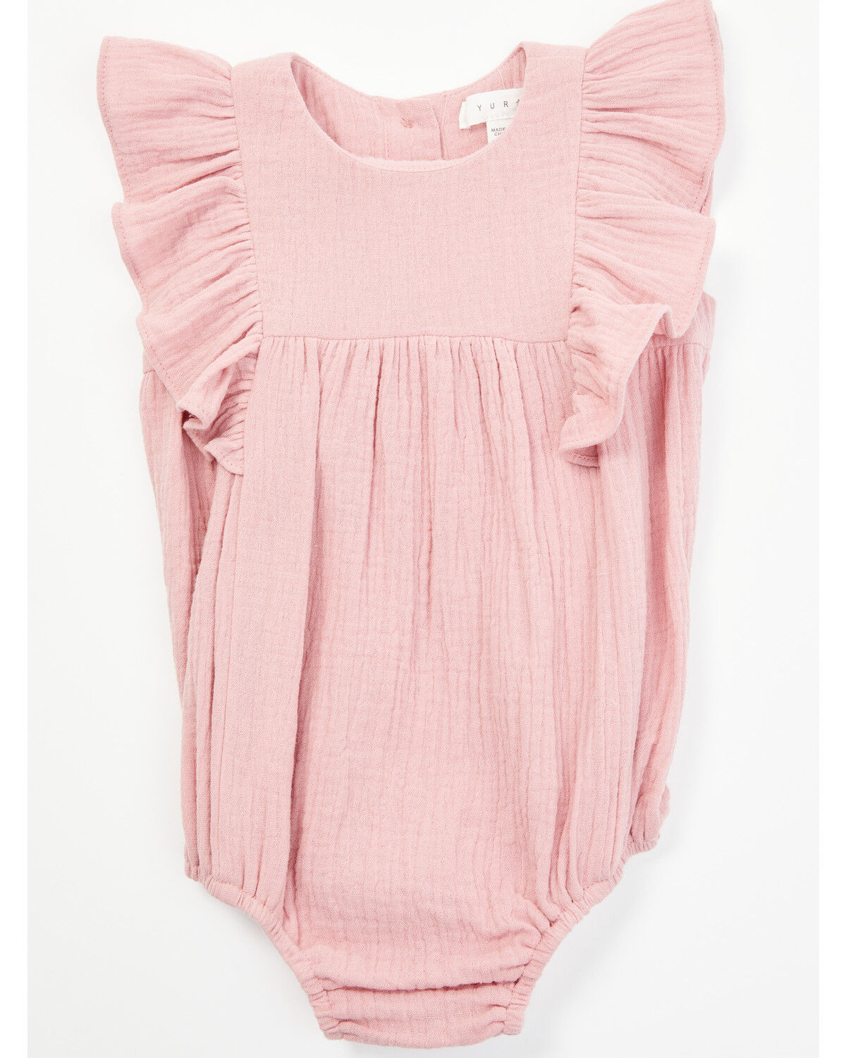 Image #1 - Yura Infant Girls' Ruffle Onesie, Pink, hi-res