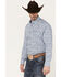 Image #2 - George Strait by Wrangler Paisley Print Long Sleeve Button-Down Western Shirt, Blue, hi-res