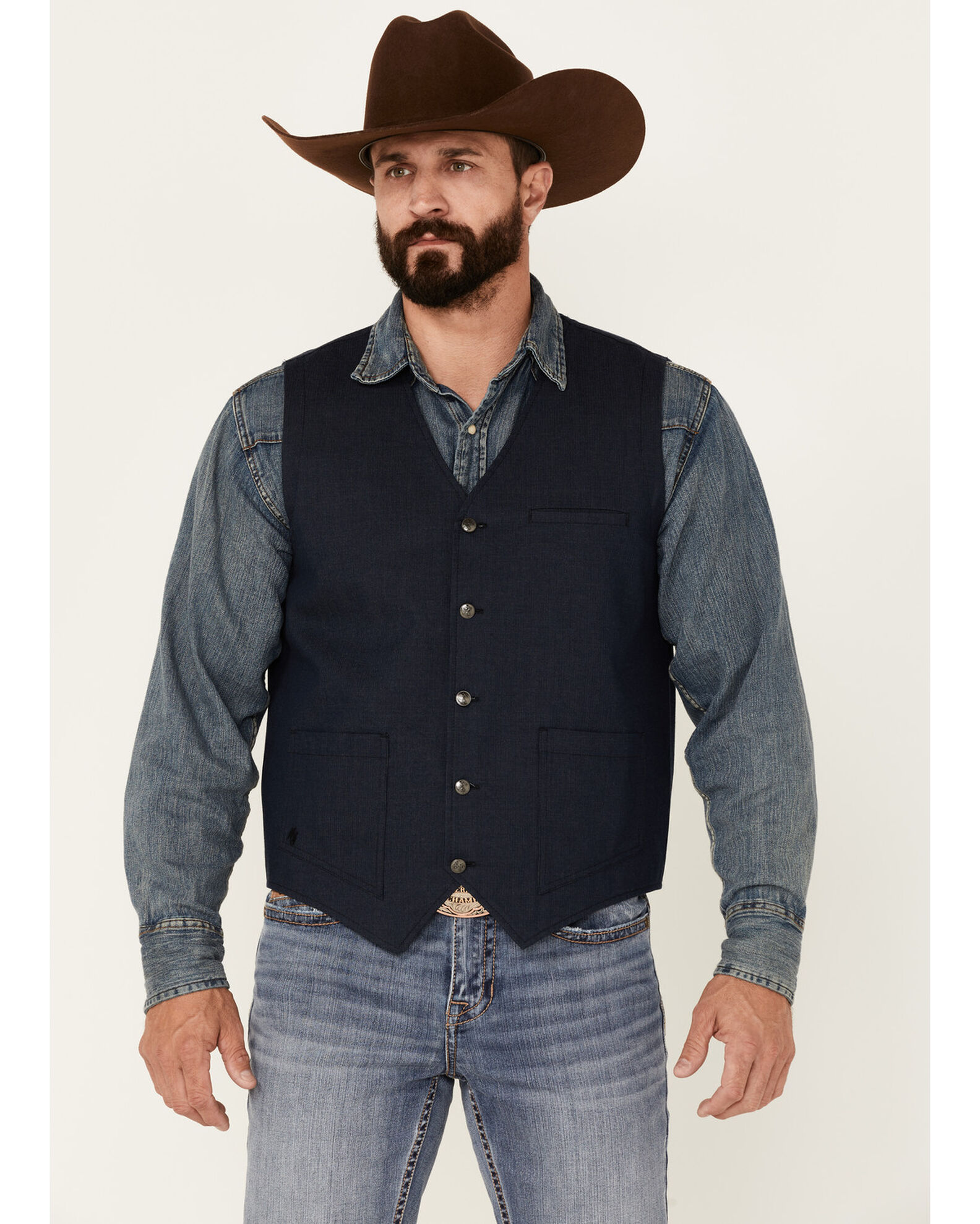 Gray western vest outlet