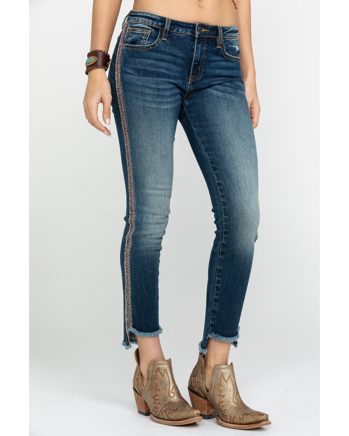 womens bling pocket jeans