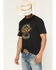Image #1 - Kick Brass Men's Take Names Short Sleeve Graphic T-Shirt, Black, hi-res