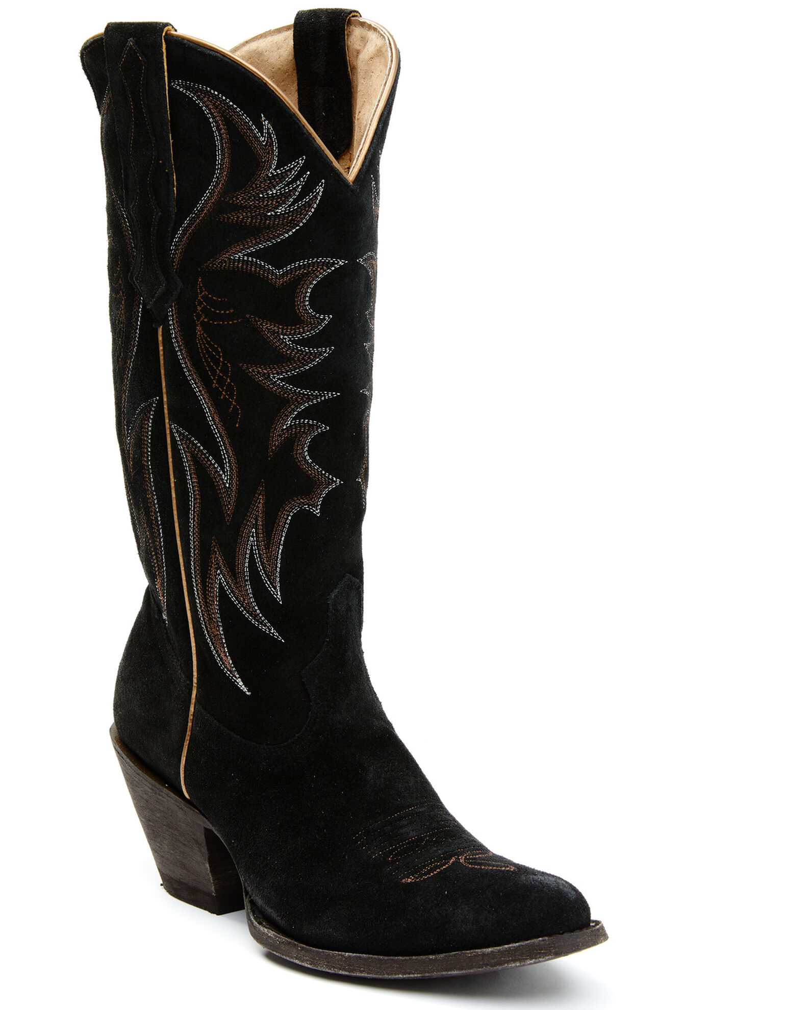 Black pointed cowboy boots hotsell
