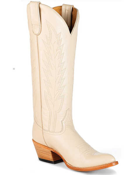 Macie Bean Women's Spacey Gracey Western Boots - Round Toe , Ivory, hi-res