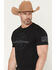 Image #2 - Smith & Wesson Men's Overlay Logo Short Sleeve Graphic T-Shirt, Black, hi-res