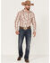 Image #2 - Rock & Roll Denim Men's Vertical Southwestern Stripe Long Sleeve Snap Western Shirt , Natural, hi-res