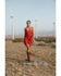 Image #1 - Idyllwind Women's Brixworth Faux Suede Fringe Mini Dress, Coral, hi-res