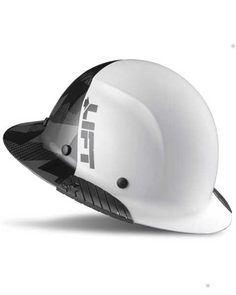 Lift Safety Dax 50 Carbon Full Brim Hard Hat , White, hi-res