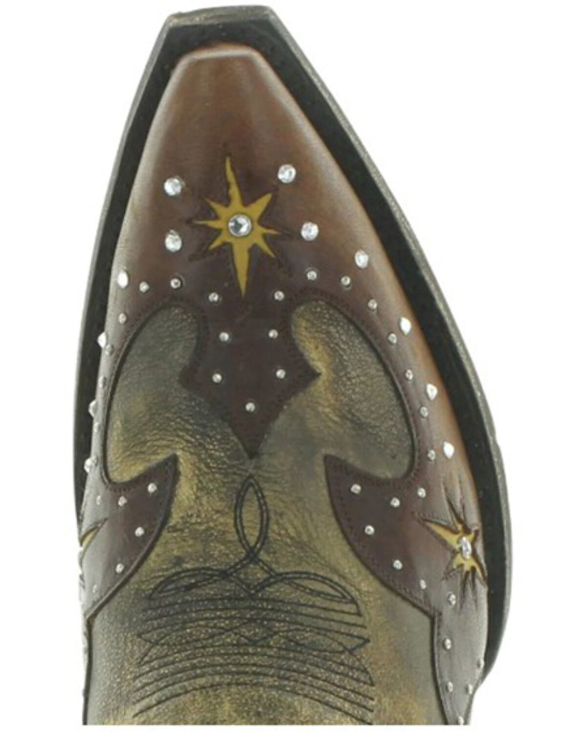 Image #4 - Old Gringo Women's Galactic Buckaroo Western Boots - Snip Toe, Blue, hi-res