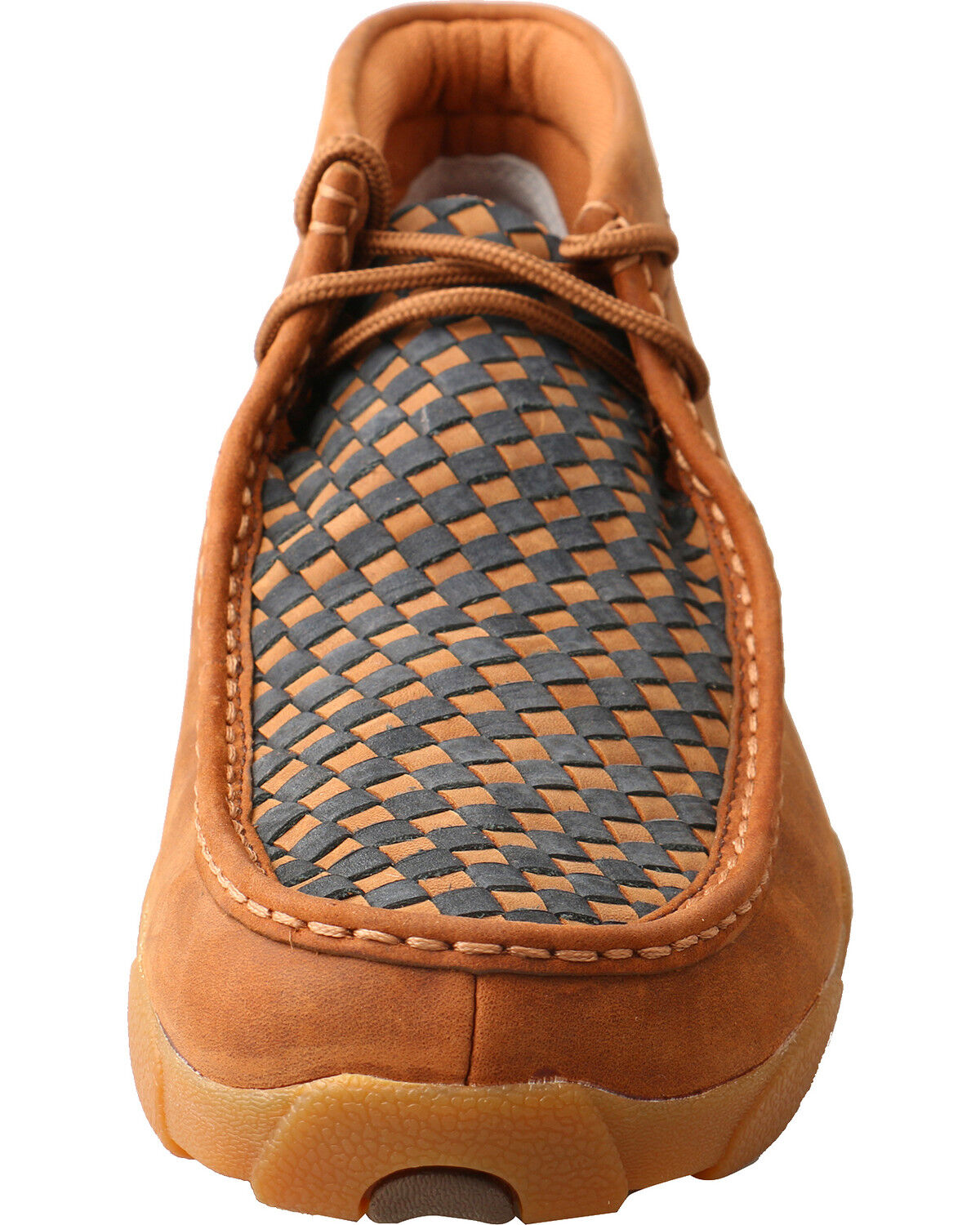 twisted x mens basket weave driving mocs