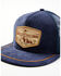 Image #2 - Boot Barn X Wrangler Men's Corduroy Trucker Cap, Navy, hi-res